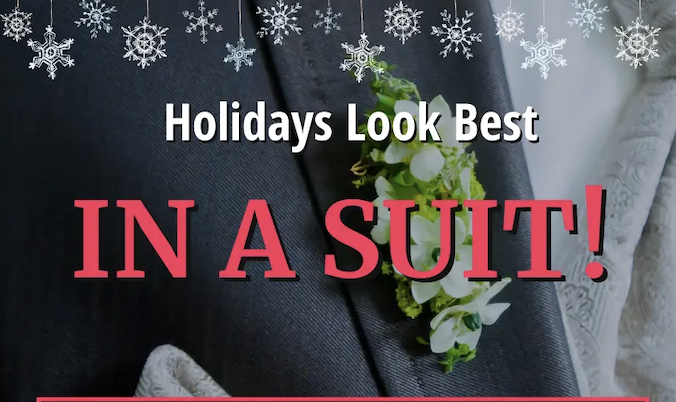 Read more about the article Holidays Look Best In A Suit! 🎩