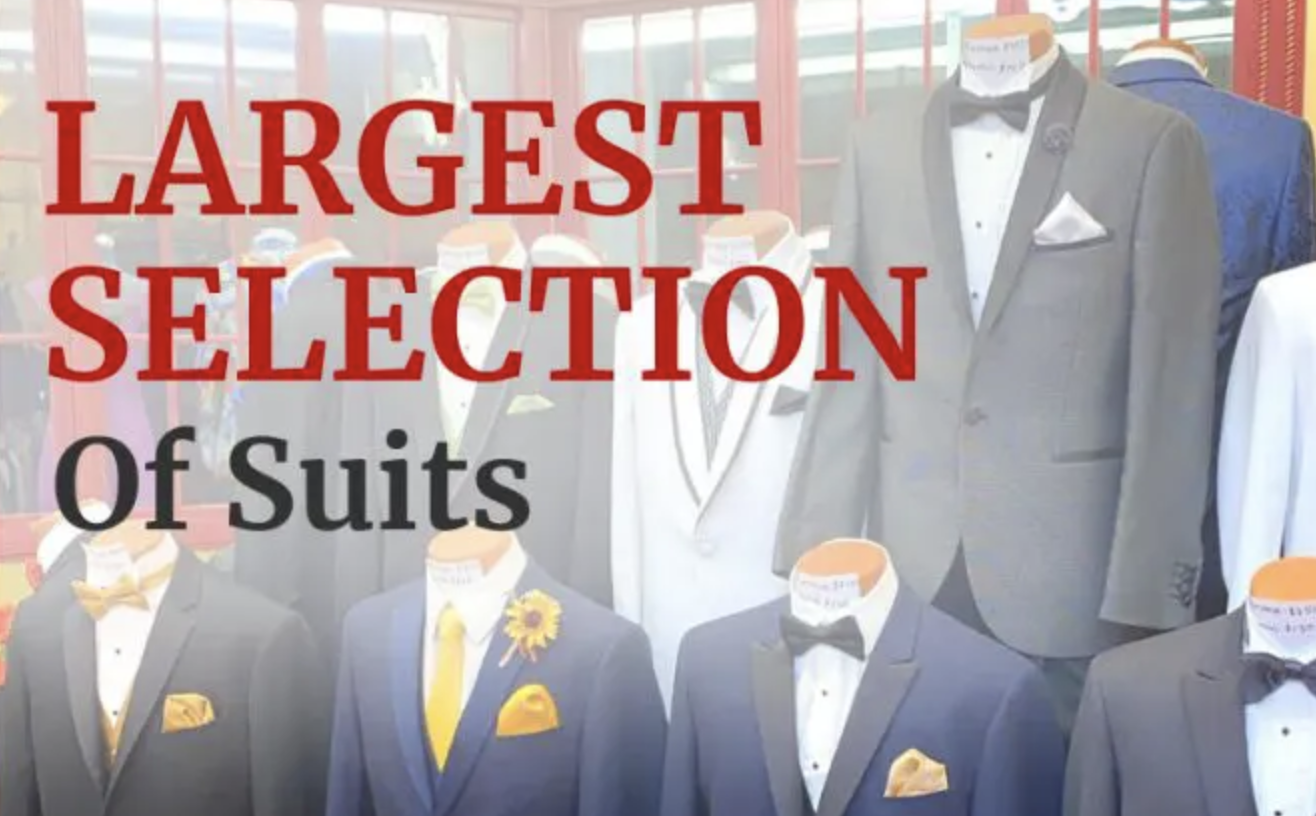 Read more about the article See The Largest Selection of Suits! 👔