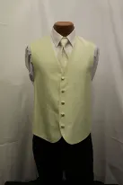 lime colored vest and tie