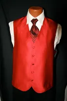 red vest and tie